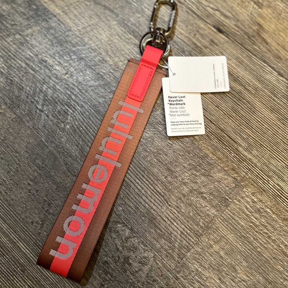 Never lost keychain lululemon